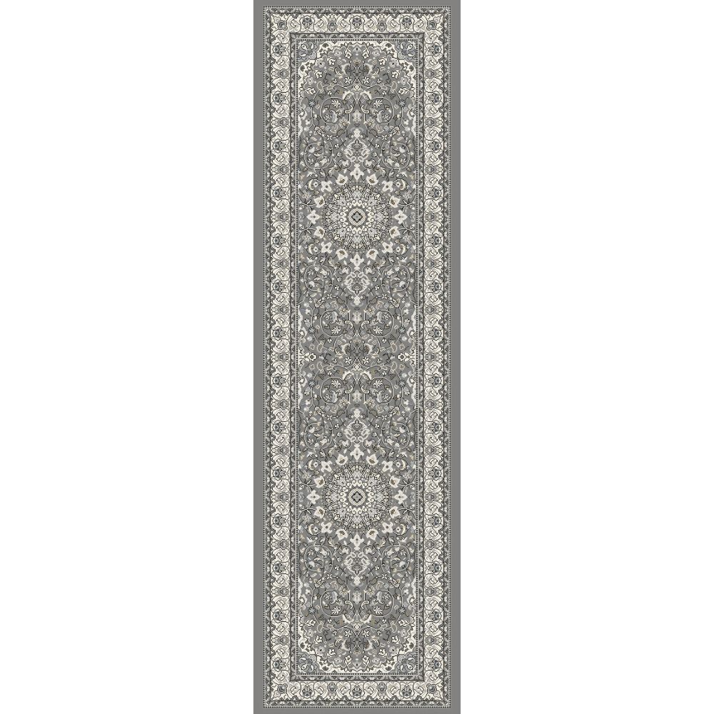Dynamic Rugs 57119-5666 Ancient Garden 2.2 Ft. X 11 Ft. Finished Runner Rug in Grey/Cream